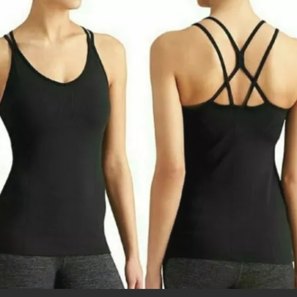 ATHLETA EMPOWERMENT TANK TOP SIZE MEDIUM PURPLE HERRINGBONE - Picture 10 of 14